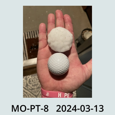 Hail Obs Photo