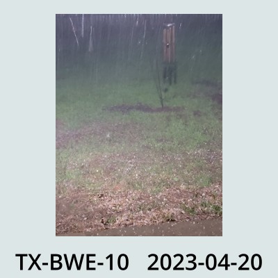Hail Obs Photo