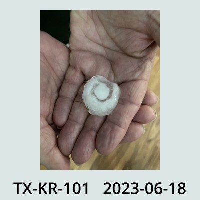 Hail Obs Photo