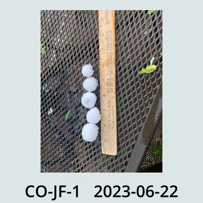 Hail Obs Photo