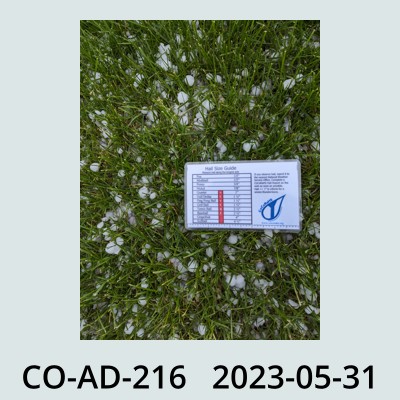 Hail Obs Photo