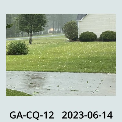 Hail Obs Photo