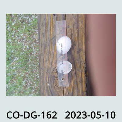 Hail Obs Photo