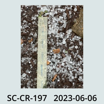 Hail Obs Photo