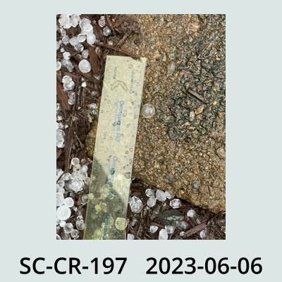 Hail Obs Photo