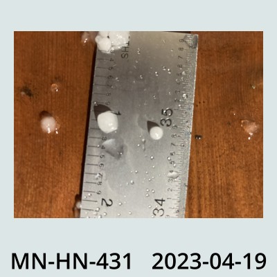 Hail Obs Photo