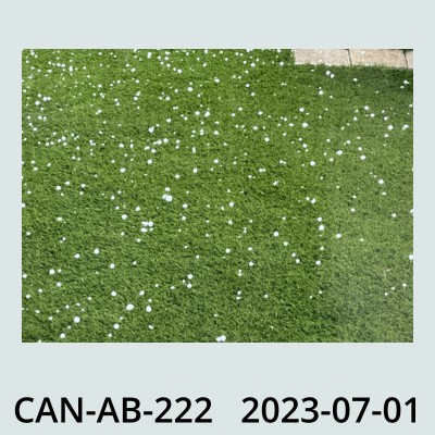 Hail Obs Photo