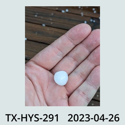 Hail Obs Photo