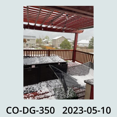 Hail Obs Photo