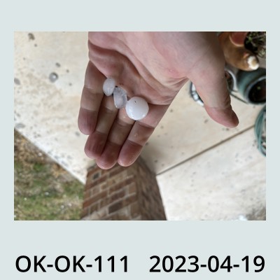 Hail Obs Photo