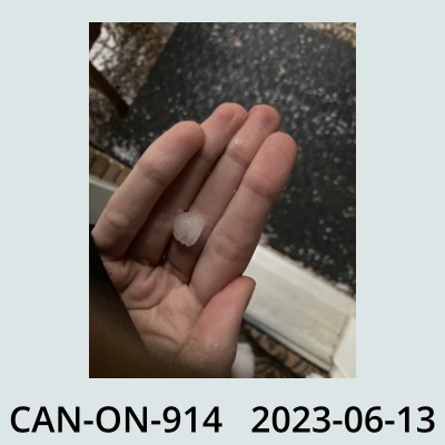 Hail Obs Photo