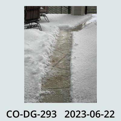 Hail Obs Photo
