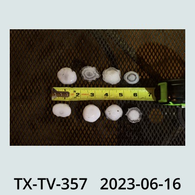Hail Obs Photo