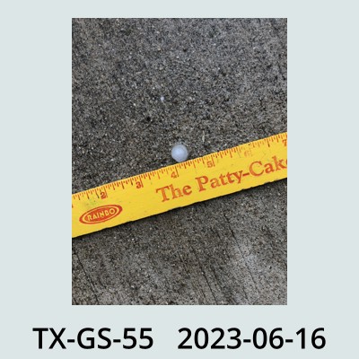 Hail Obs Photo
