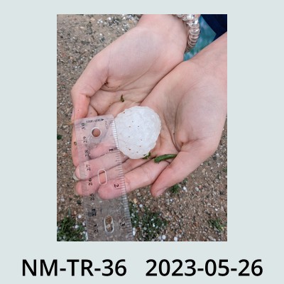Hail Obs Photo