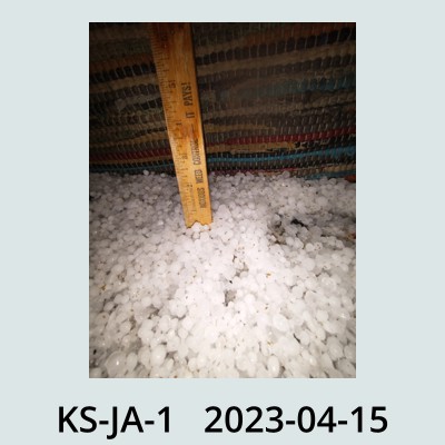 Hail Obs Photo
