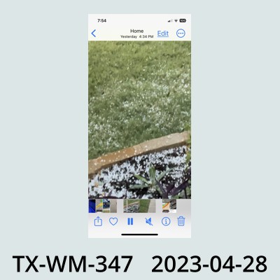 Hail Obs Photo