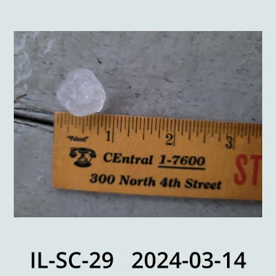 Hail Obs Photo