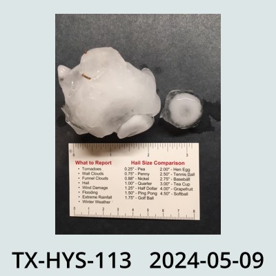 Hail Obs Photo