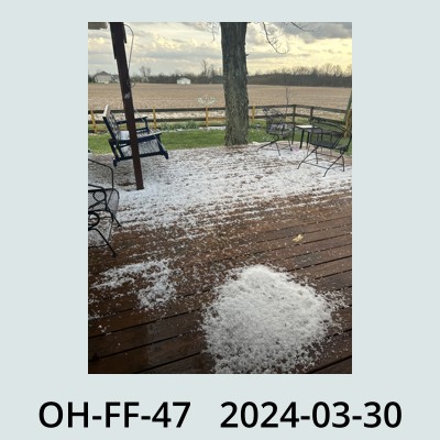 Hail Obs Photo