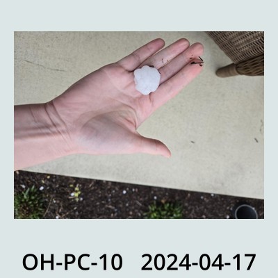 Hail Obs Photo