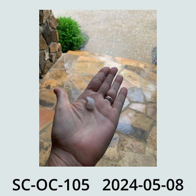 Hail Obs Photo