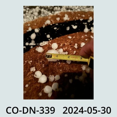 Hail Obs Photo
