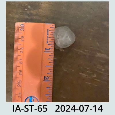Hail Obs Photo
