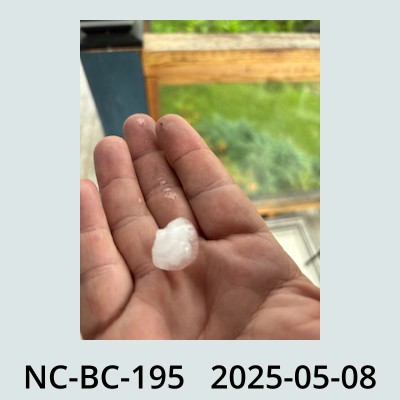 Hail Obs Photo