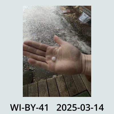 Hail Obs Photo