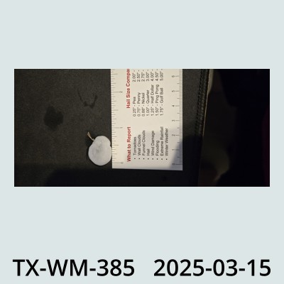 Hail Obs Photo