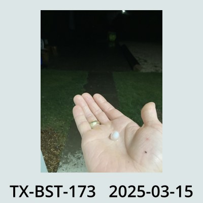 Hail Obs Photo
