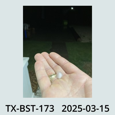 Hail Obs Photo