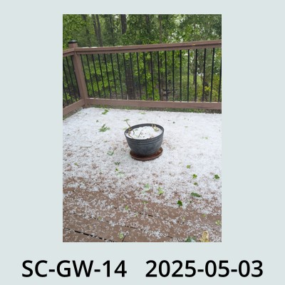 Hail Obs Photo
