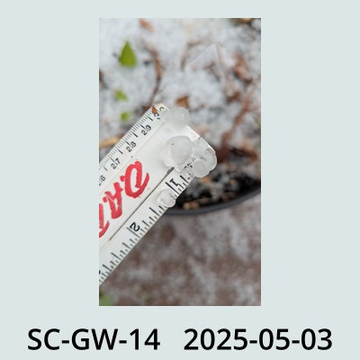 Hail Obs Photo
