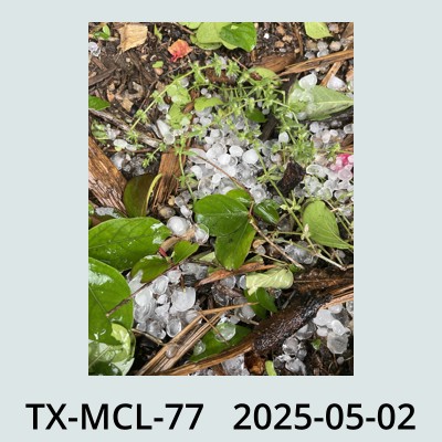 Hail Obs Photo
