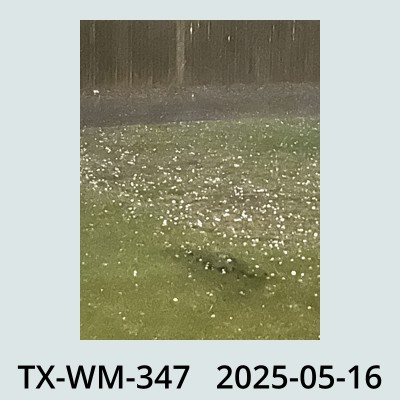 Hail Obs Photo