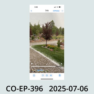 Hail Obs Photo