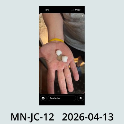 Hail Obs Photo