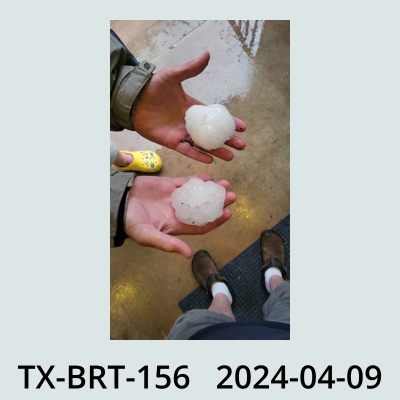 Hail Obs Photo